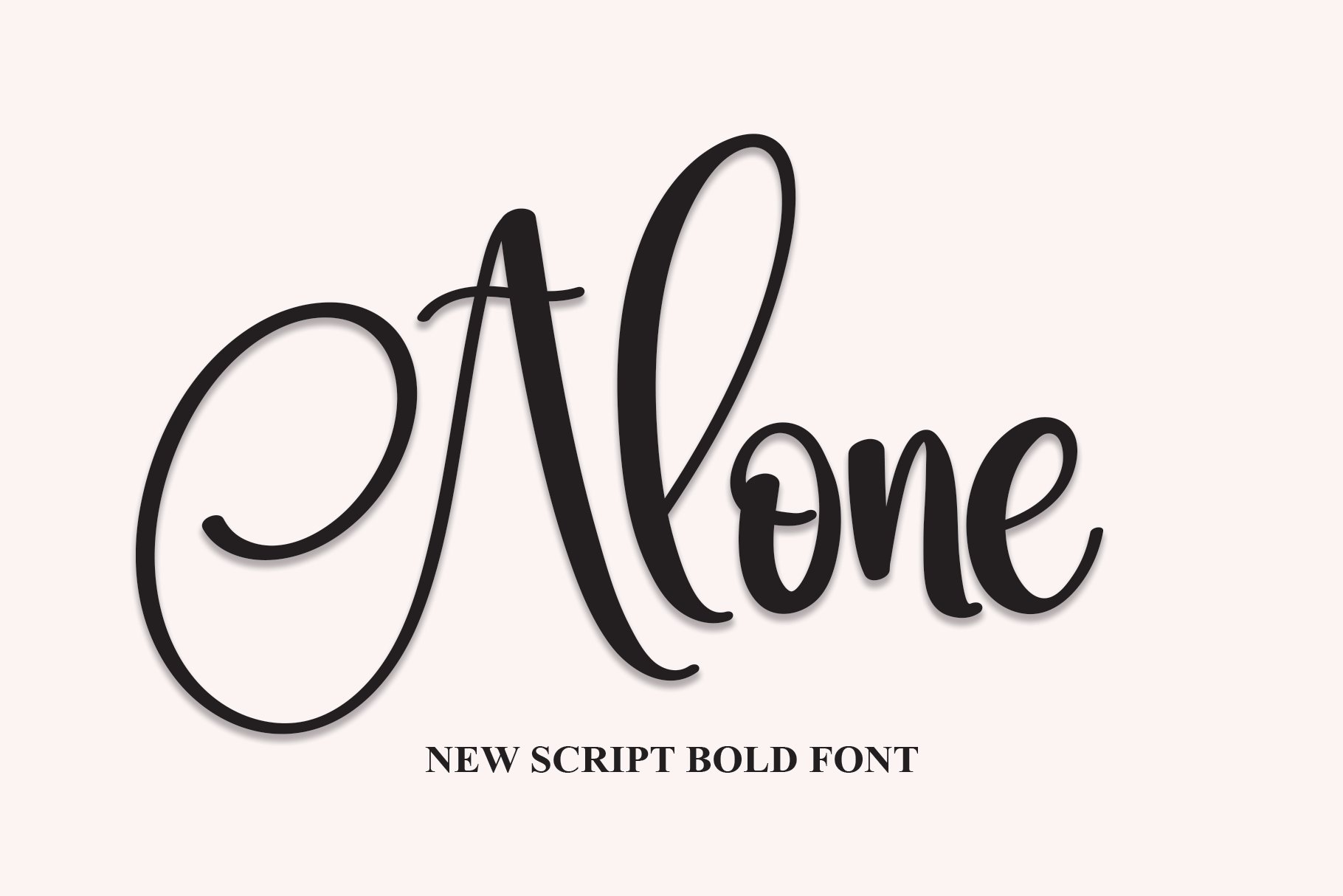 Alone | Script Font cover image.