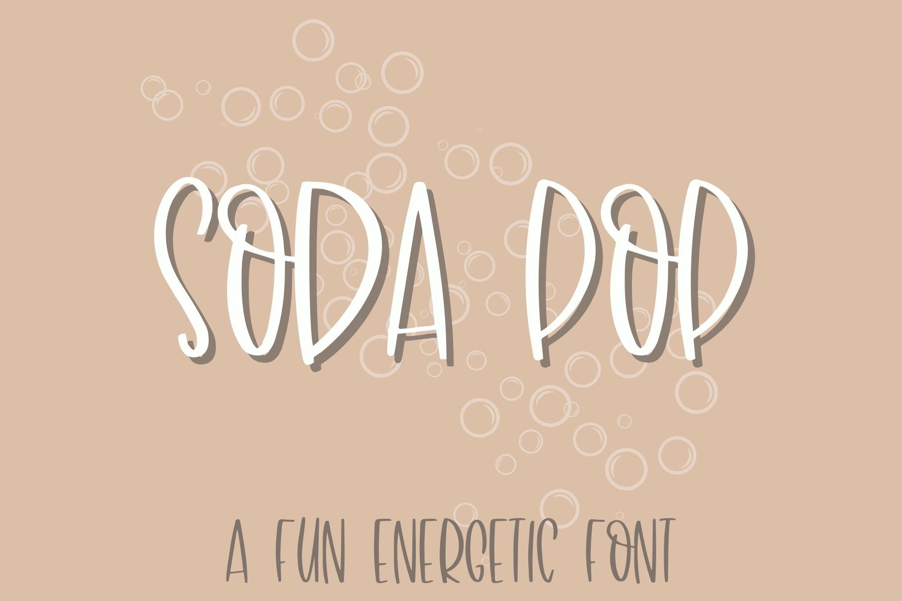 Soda Pop, Fun Handwritten Font cover image.
