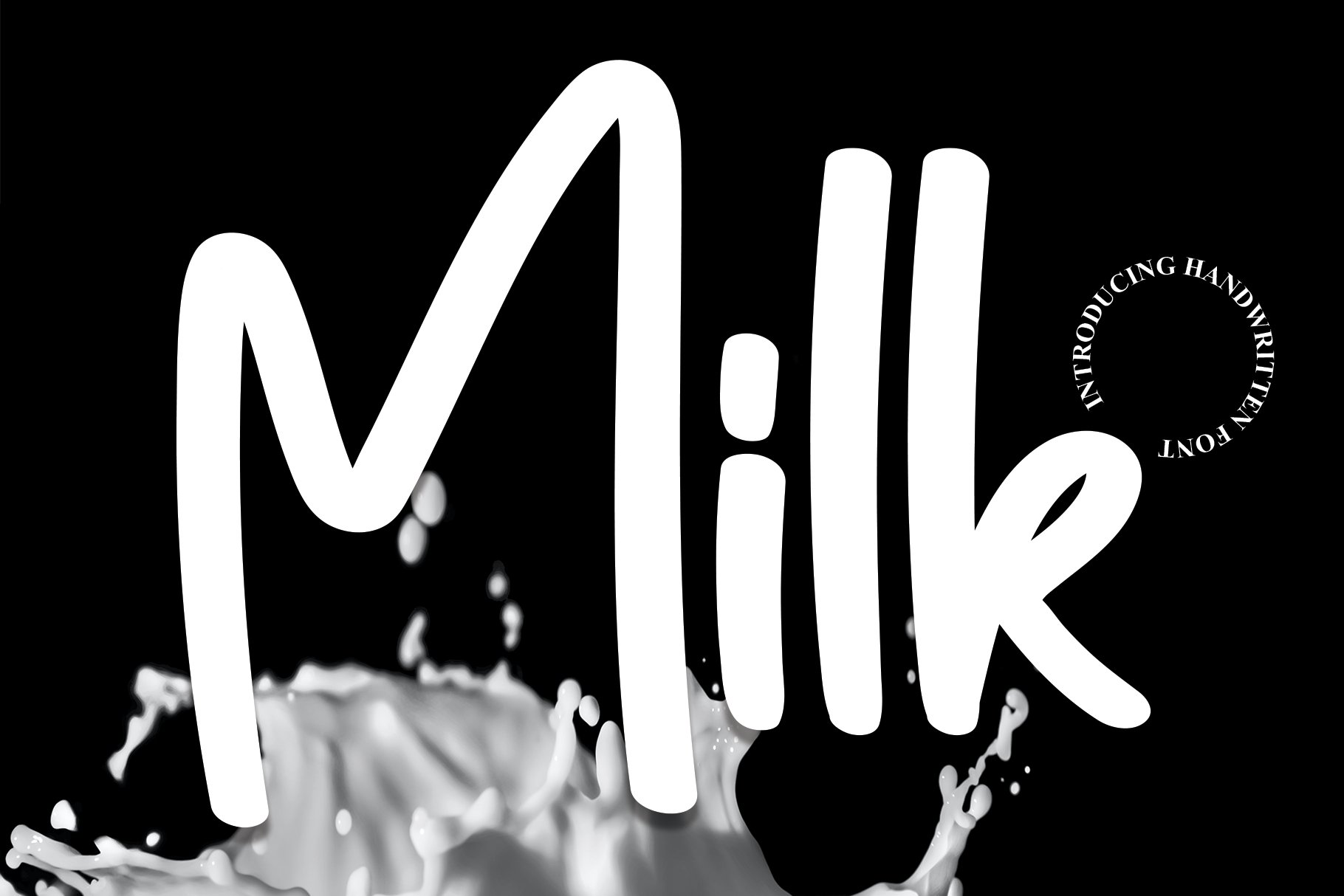 Milk | Script Font cover image.