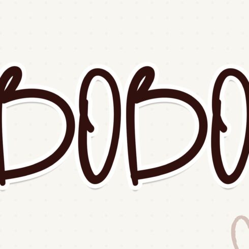 Bobo | Script font cover image.