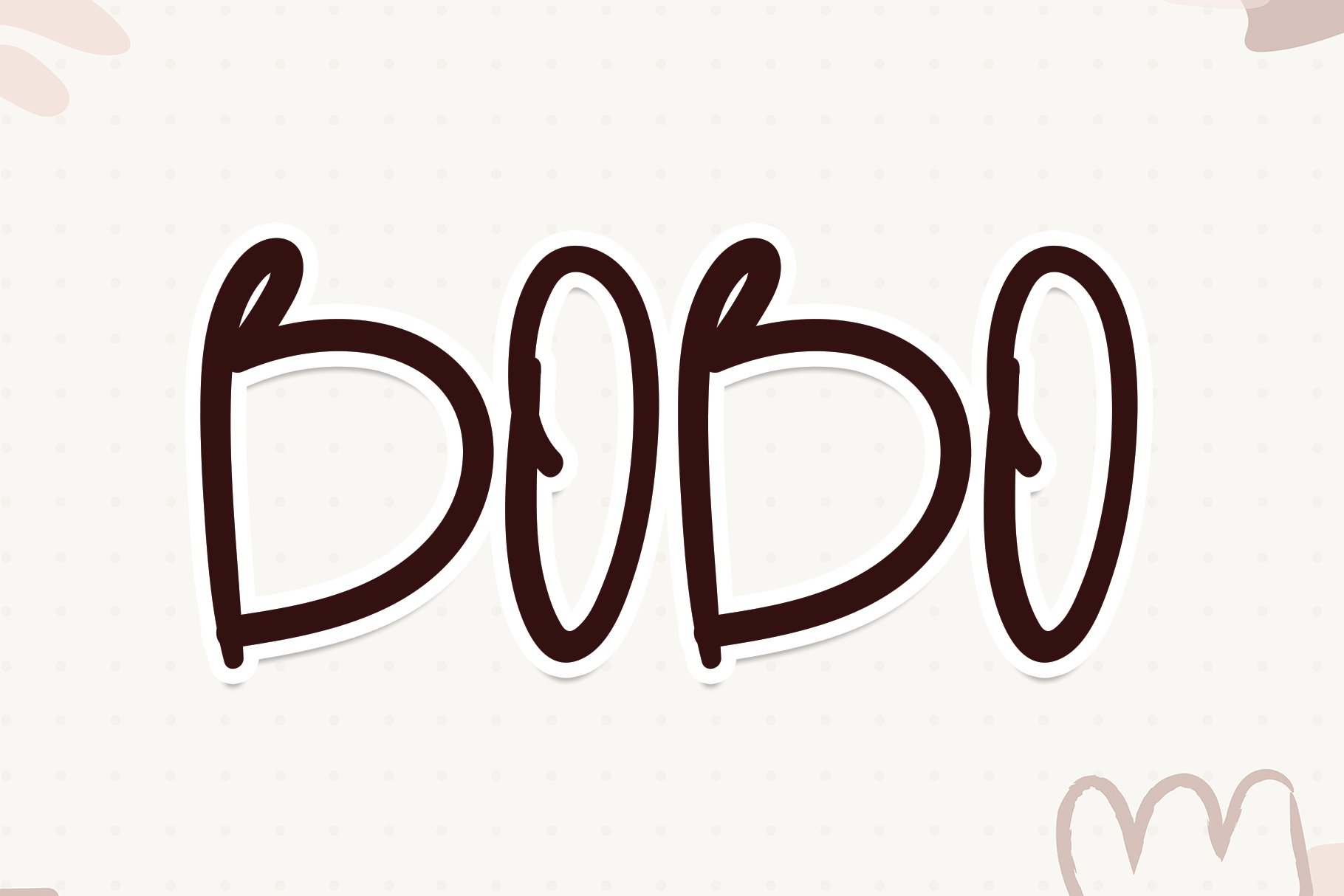 Bobo | Script font cover image.