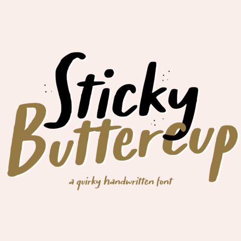 Sticky Buttercup Font cover image.