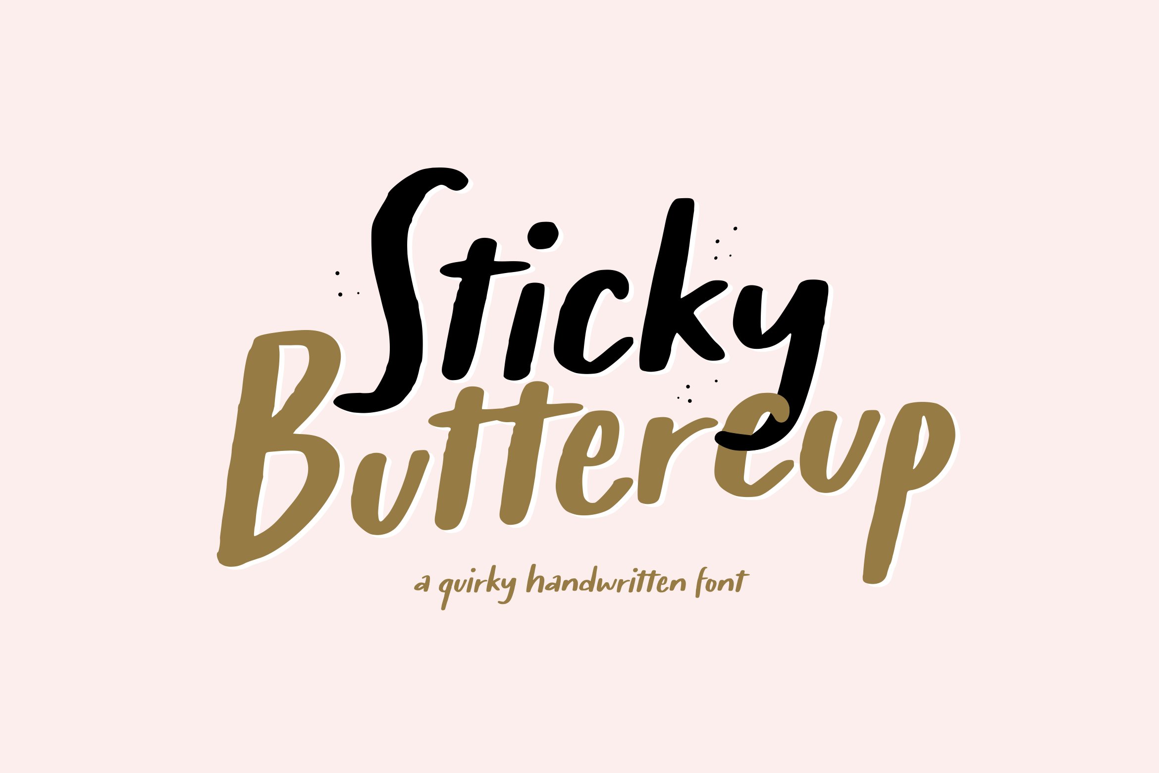 Sticky Buttercup Font cover image.