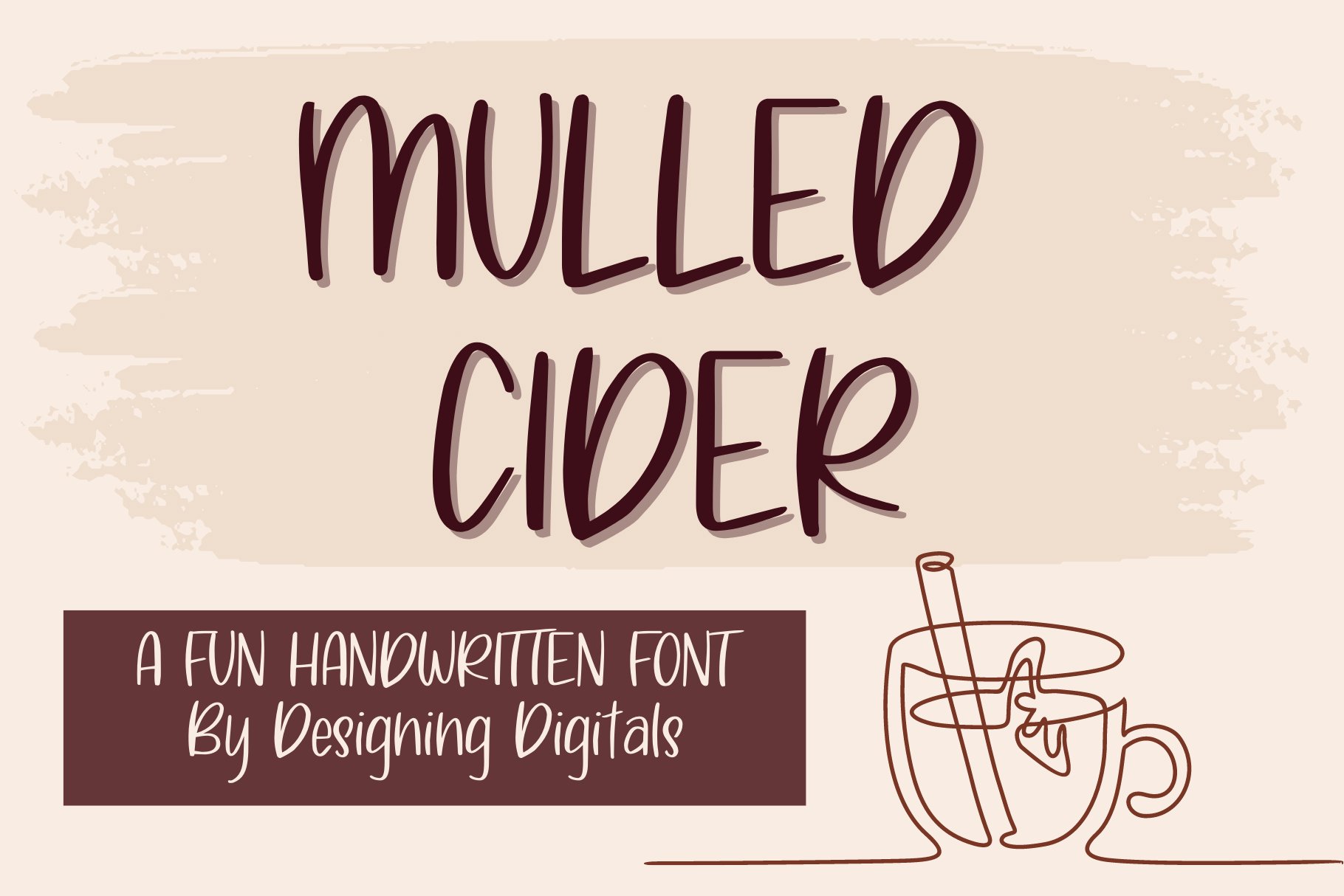 Mulled Cider - Fun Handwritten Font cover image.