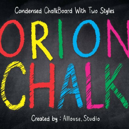 Orion Chalk Font cover image.