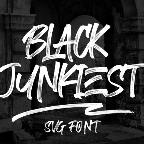 Black Junkiest SVG Font cover image.