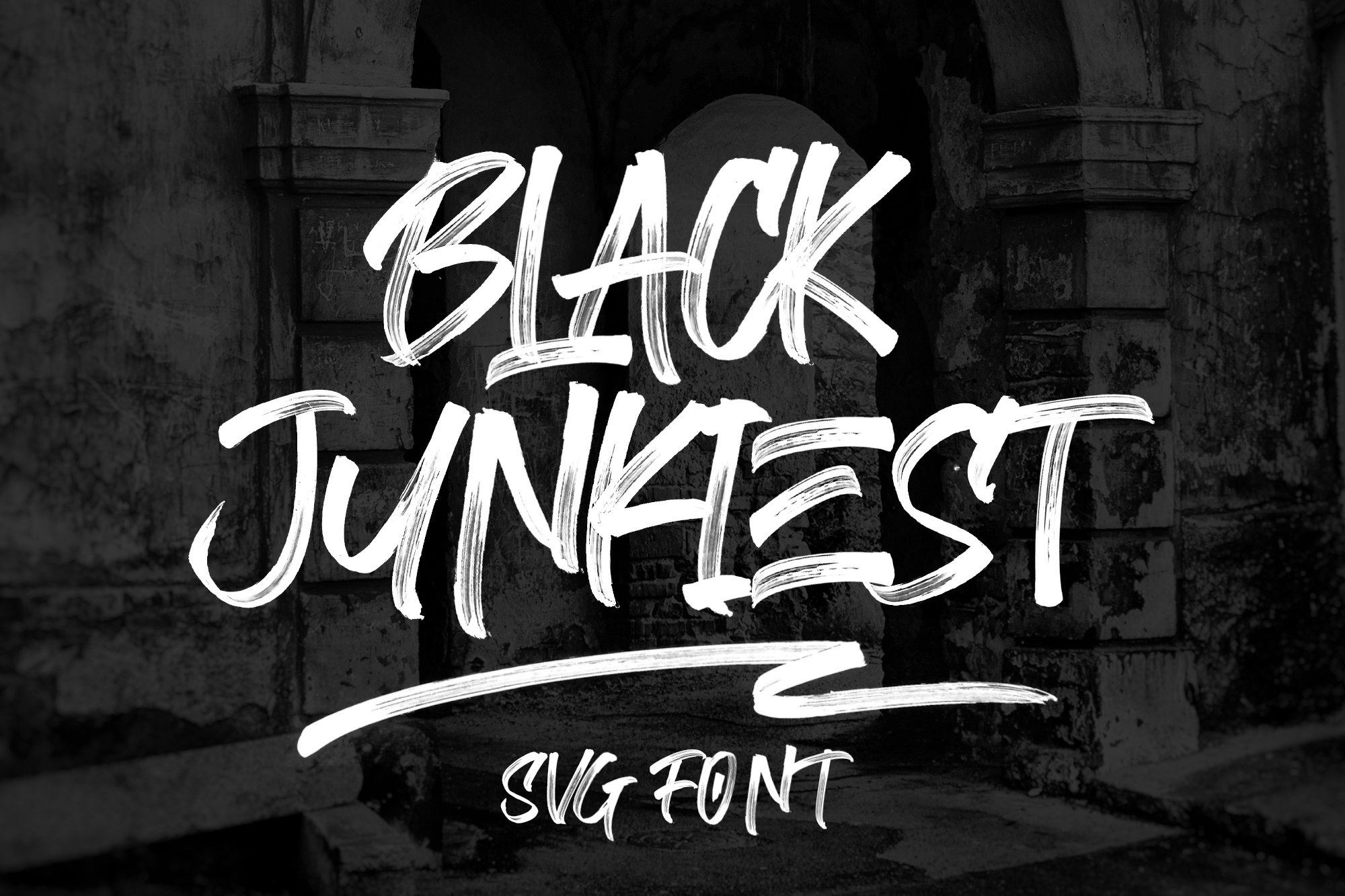 Black Junkiest SVG Font cover image.