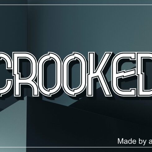 Crooked font cover image.