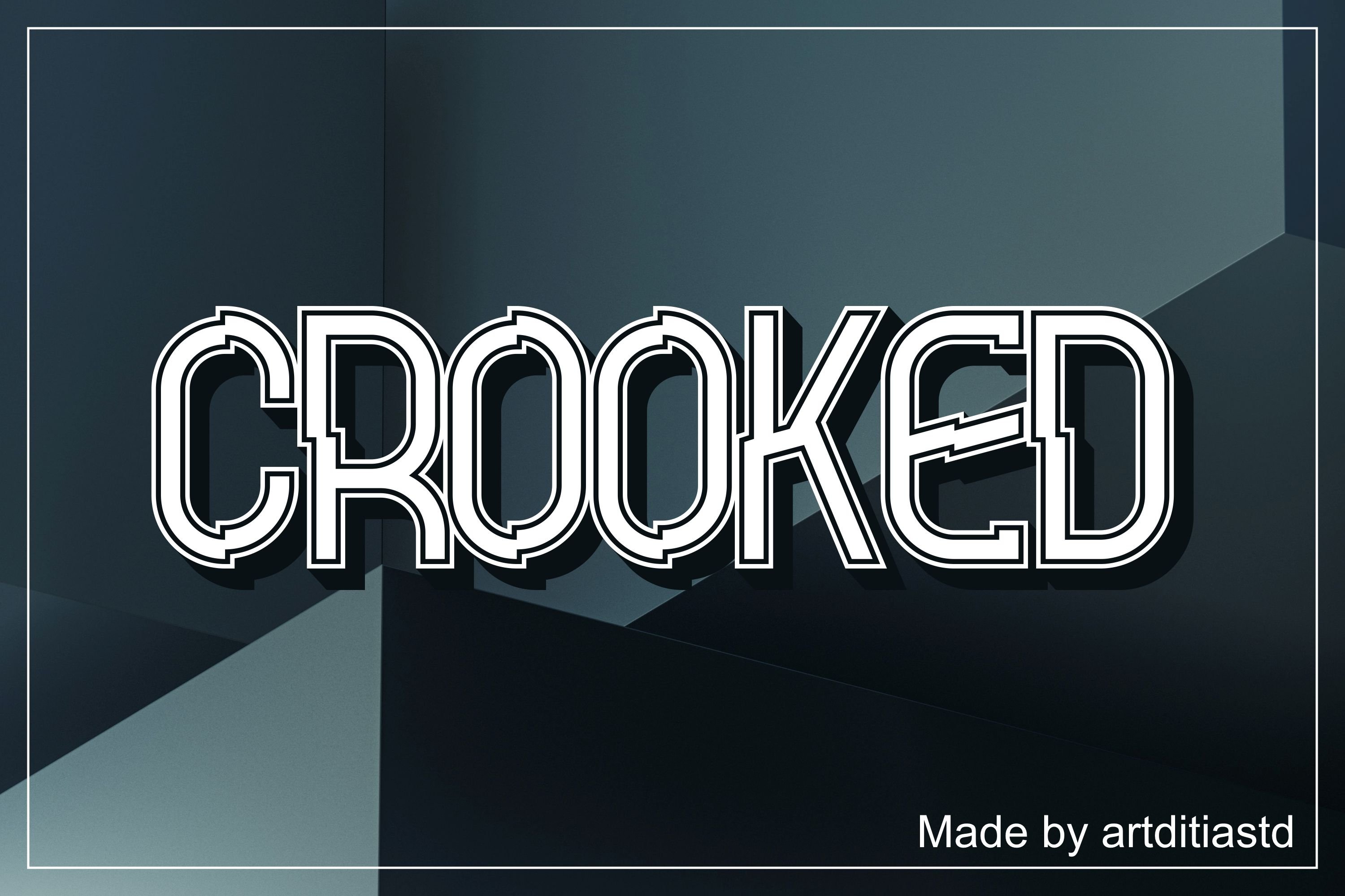 Crooked font cover image.