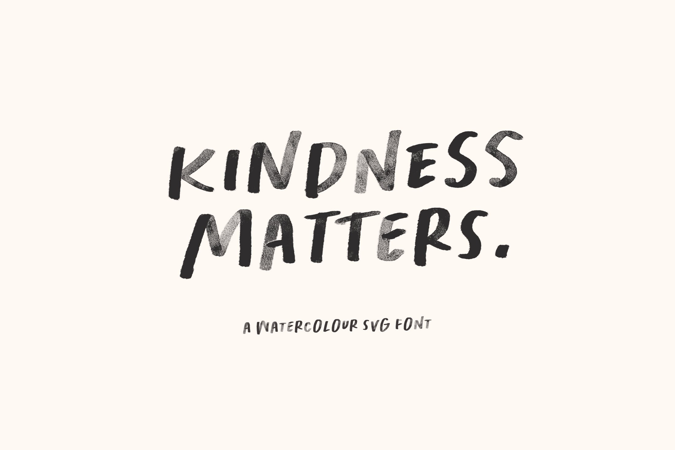 Kindness Matters Font : SVG, Regular cover image.