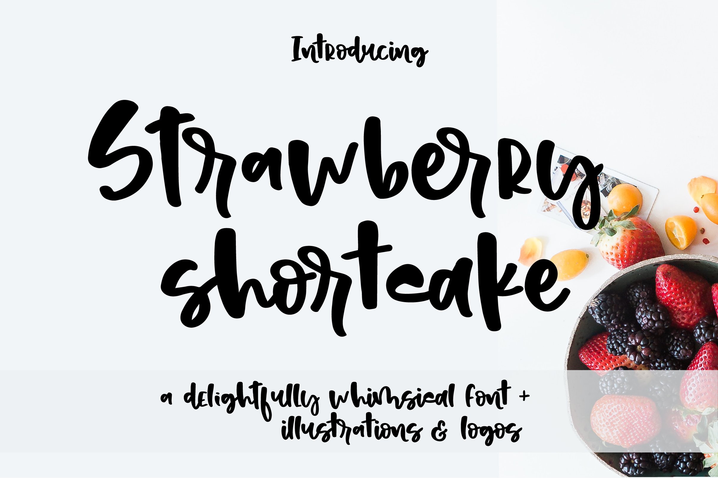 Strawberry Shortcake Font & Extras cover image.