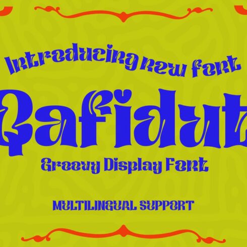 Qafidut | Groovy Retro Font cover image.