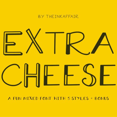 Extra Cheese Font Set - Only $5! cover image.