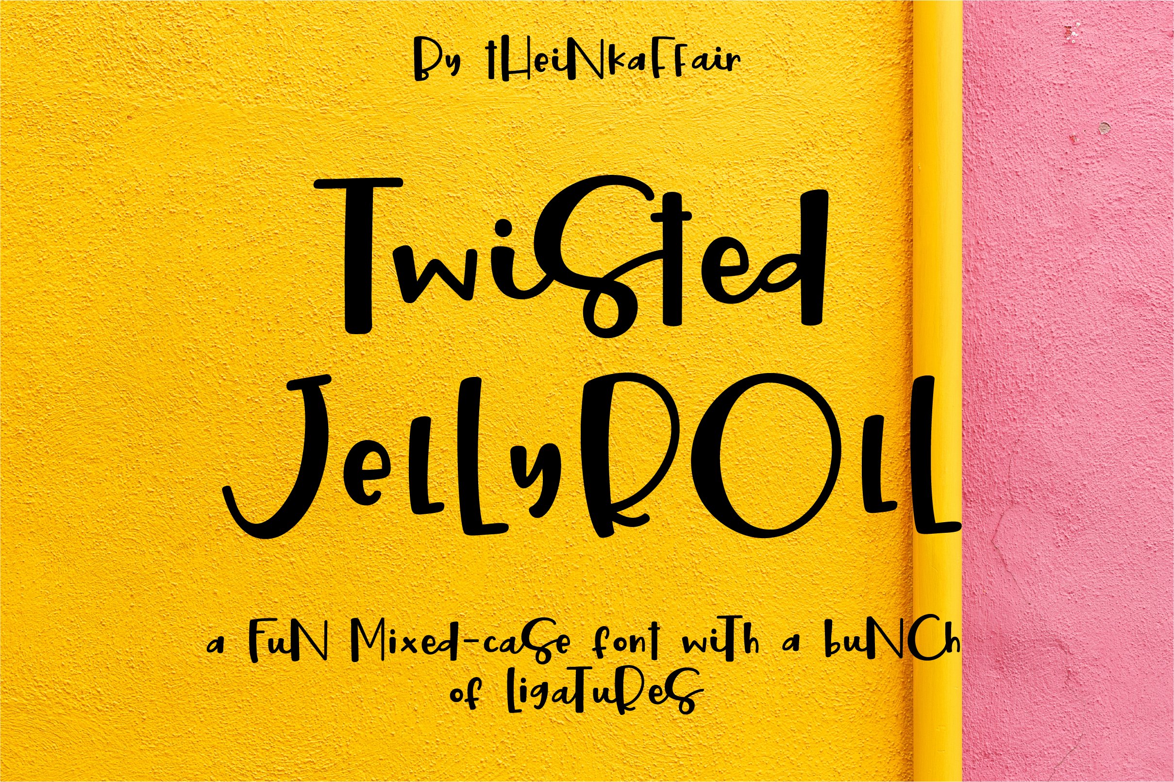 Sale! Twisted Jellyroll, quirky font cover image.