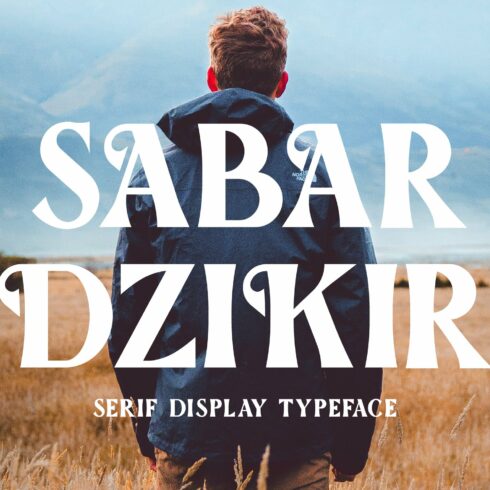 Sabar Dzikir Display Font cover image.