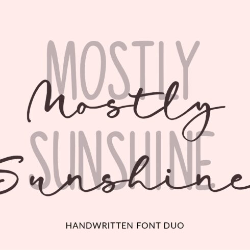 Mostly Sunshine Font Duo cover image.