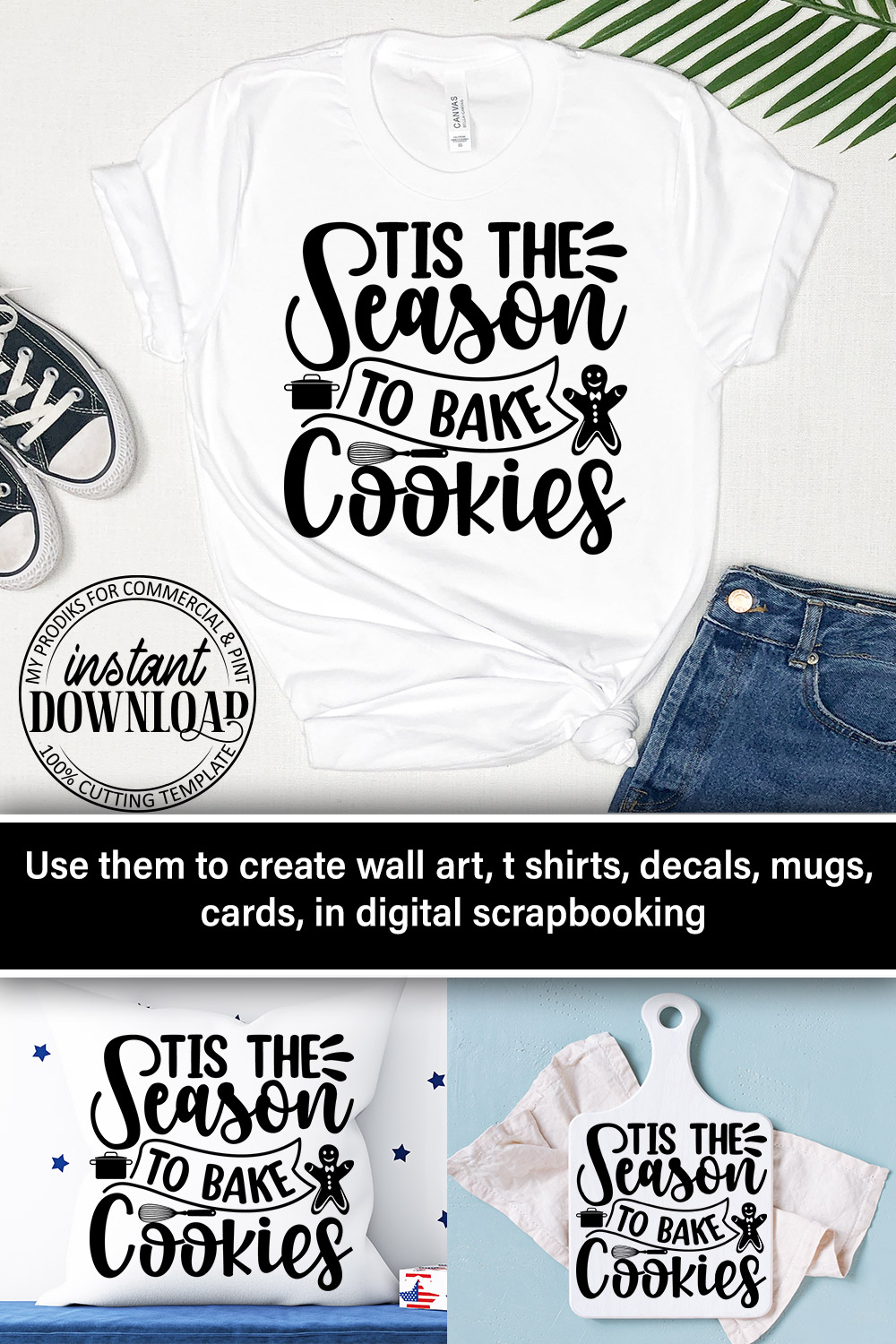 cooking - Tis the season to bake cookies pinterest preview image.