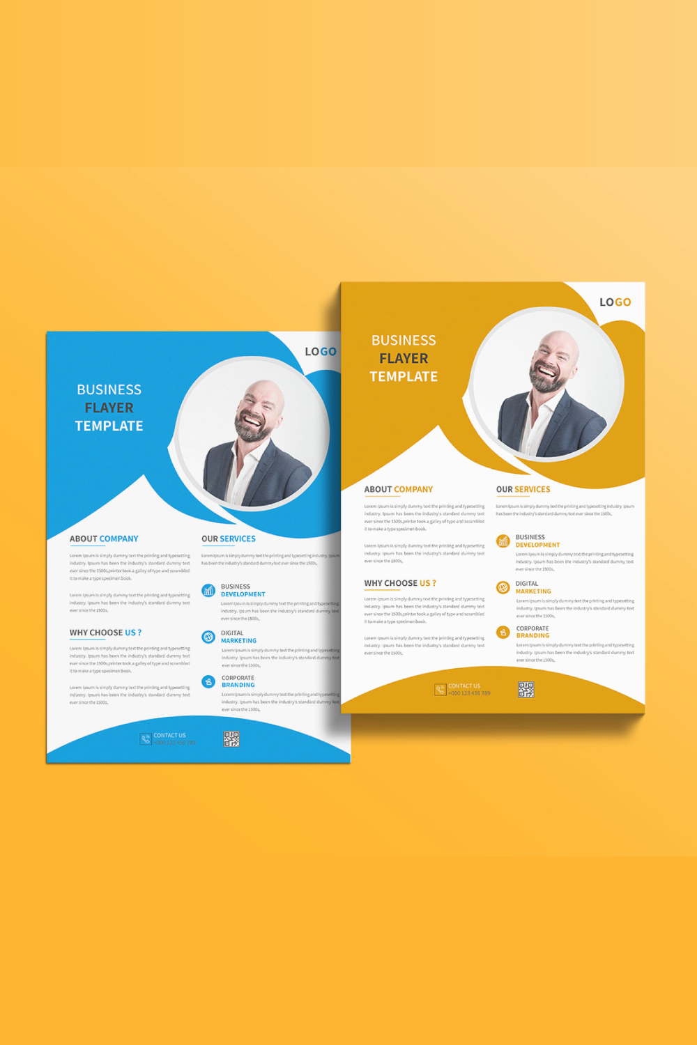 Creative business flyer design template pinterest preview image.