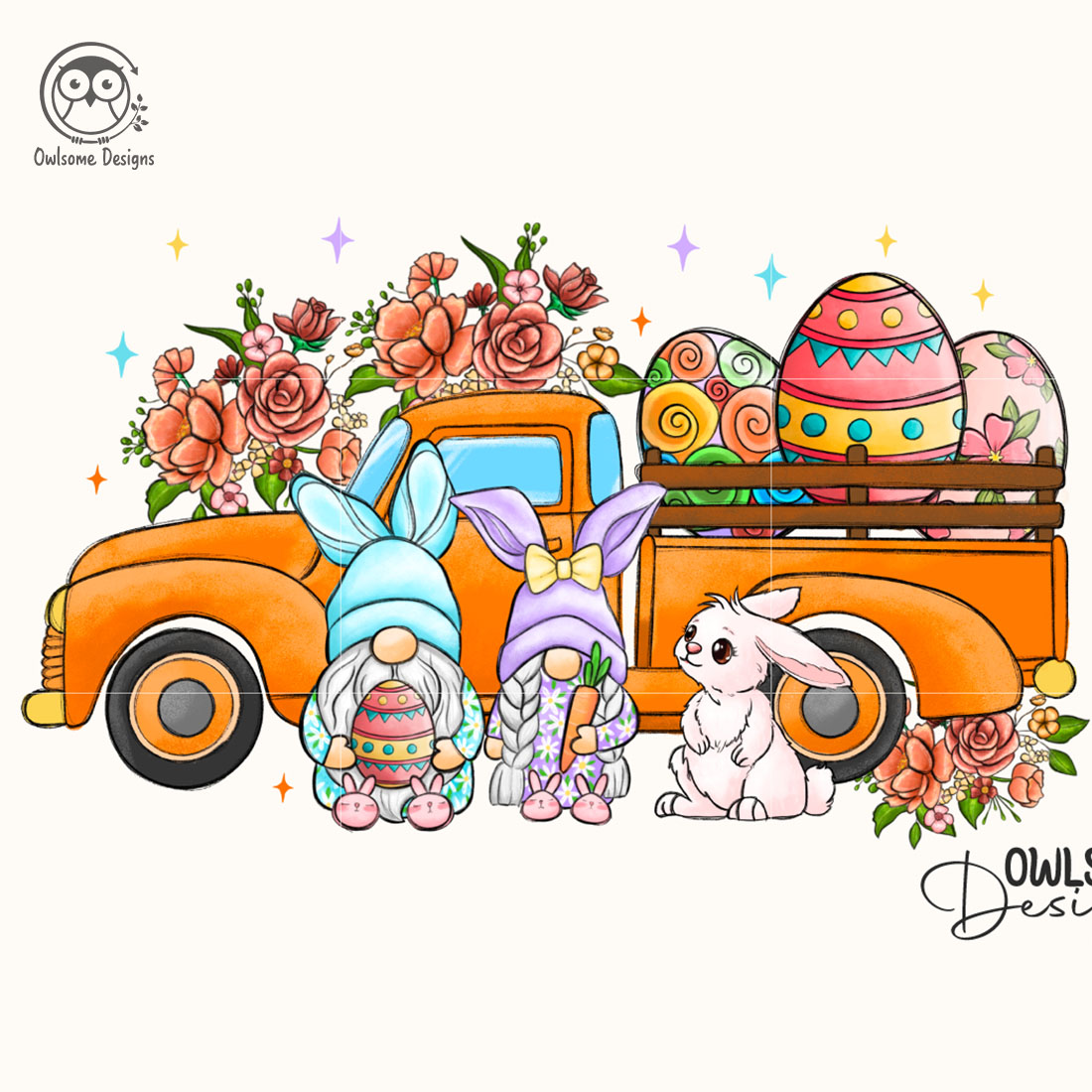 Easter Day Truck Bunny Gnomes cover image.