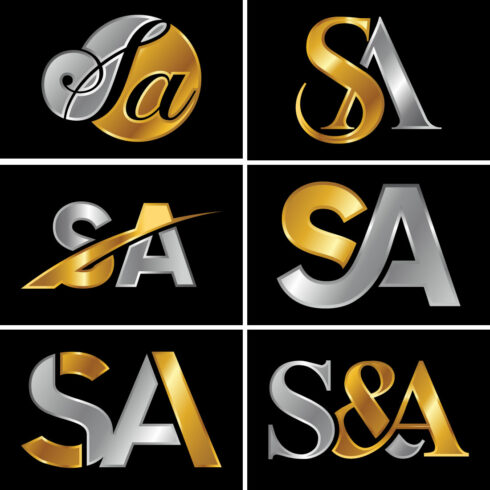 Initial Letter S A Logo Design Vector Template Graphic Alphabet Symbol For Corporate Business Identity cover image.