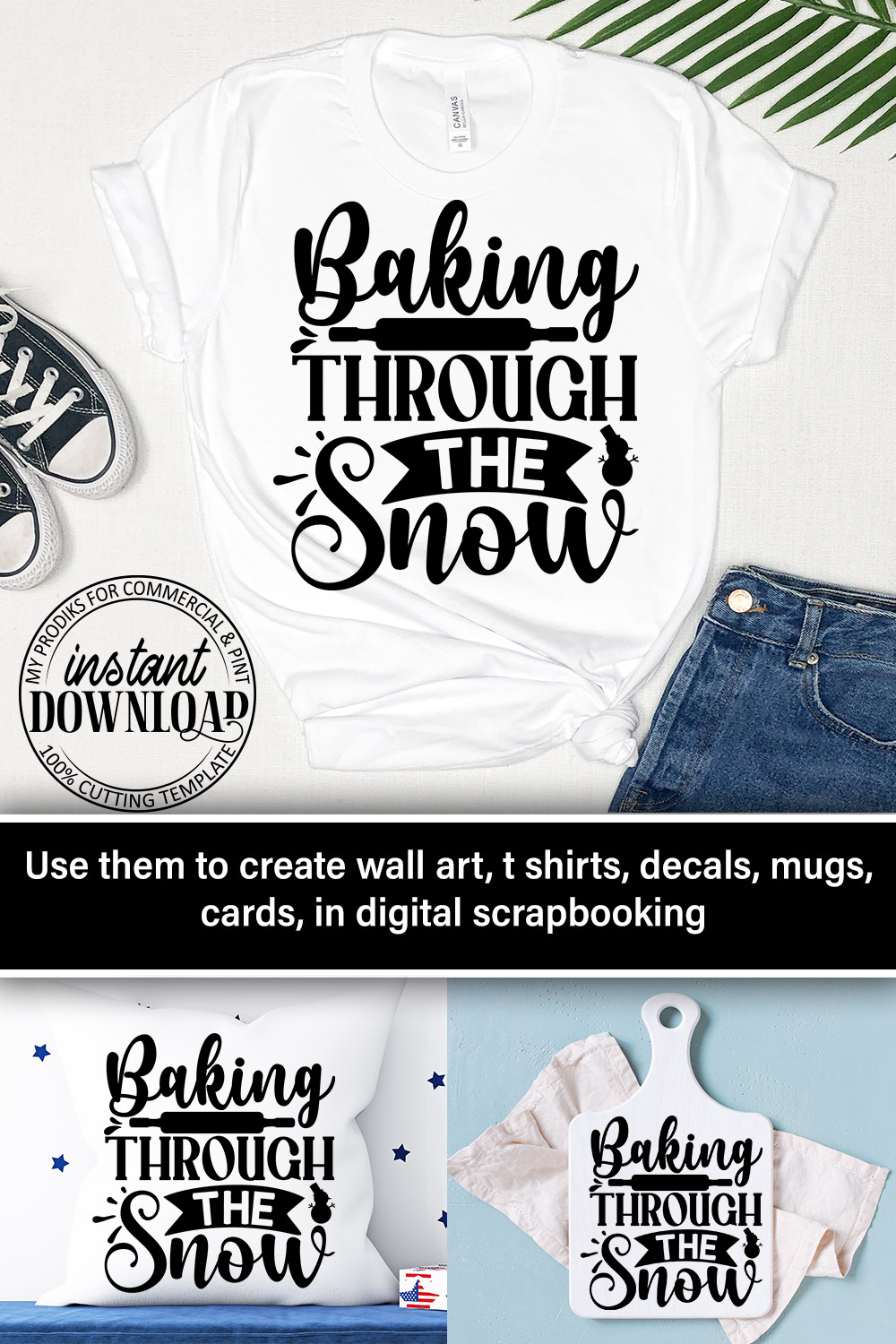 cooking - Baking through the snow pinterest preview image.