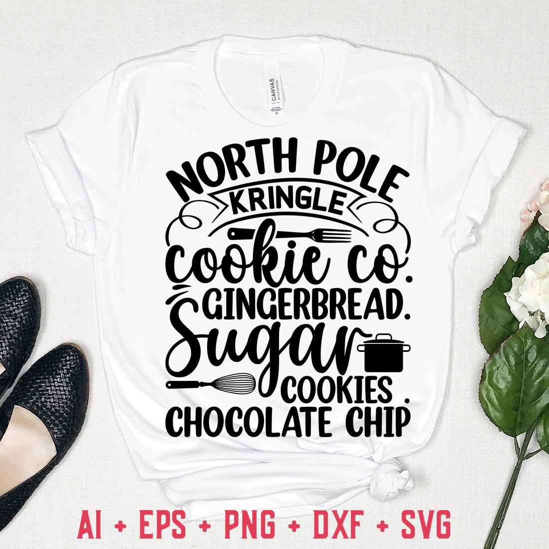 cooking - North pole kringle cookie co gingerbread sugar cookies  chocolate chip cover image.