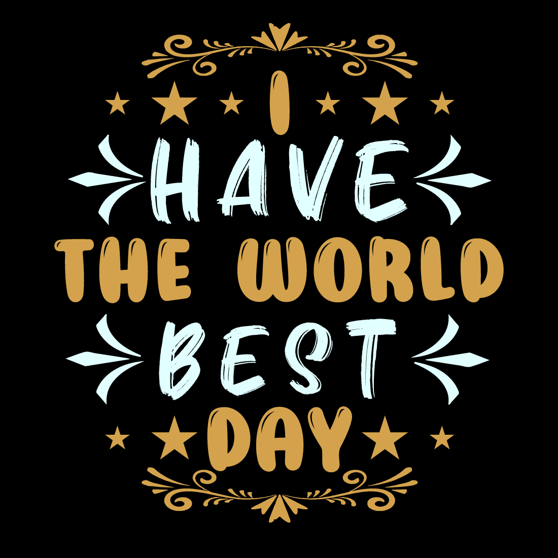 The world best day t shirt preview image.