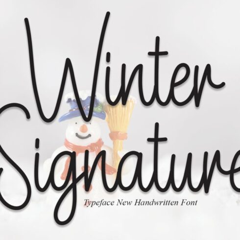 Winter Signature | Script Font cover image.