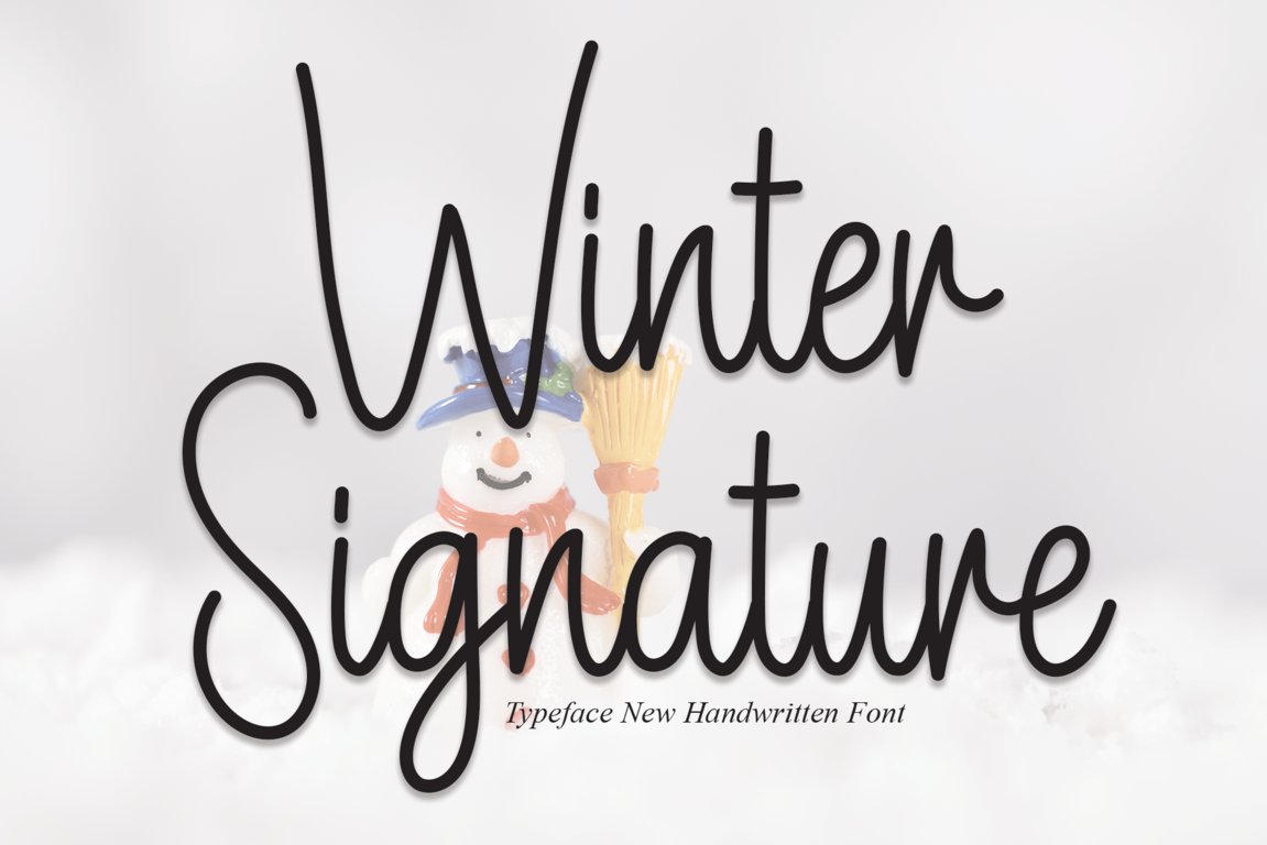 Winter Signature | Script Font cover image.