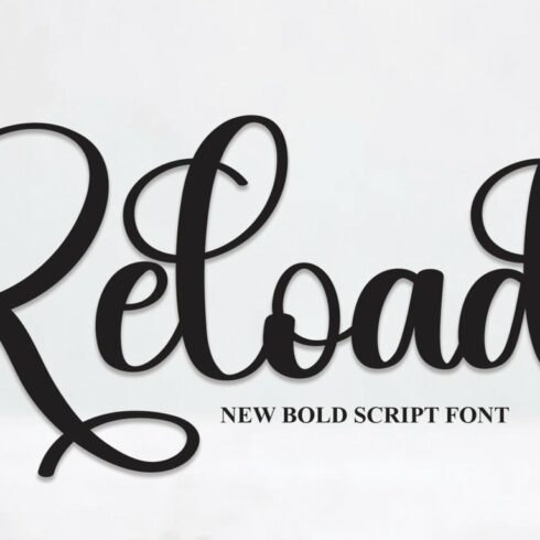 Reload | Script Font cover image.