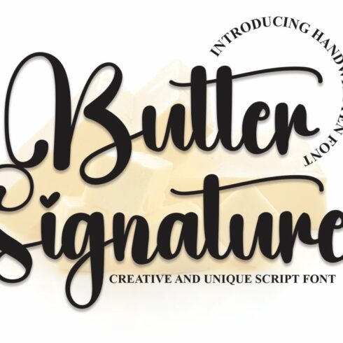 Butter Signature | Script Font cover image.