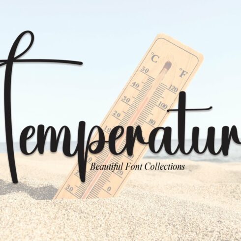 Temperature | Script Font cover image.