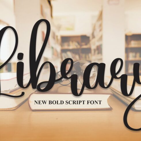 Library | Script Font cover image.