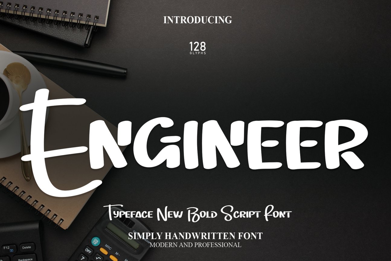 Engineer | Script Font cover image.