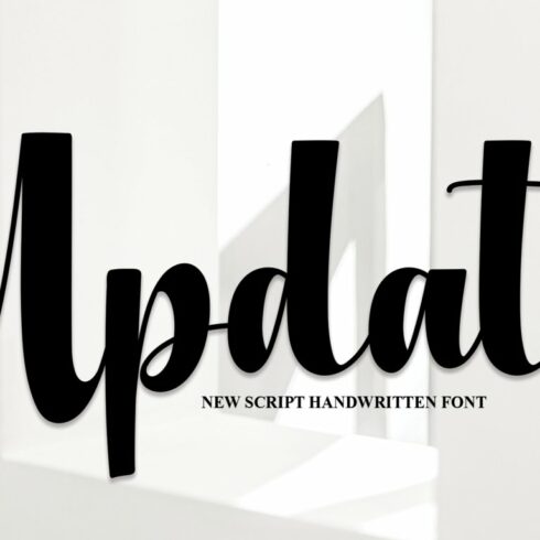 Update | Script Font cover image.