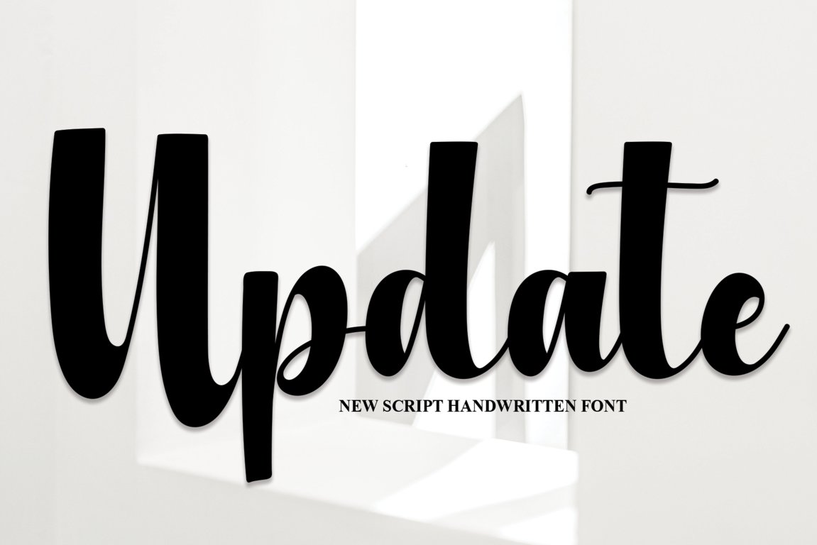 Update | Script Font cover image.