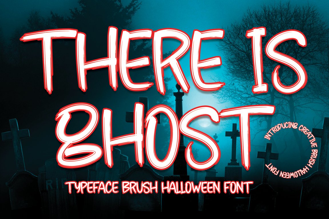 There Is Ghost | Script Font cover image.