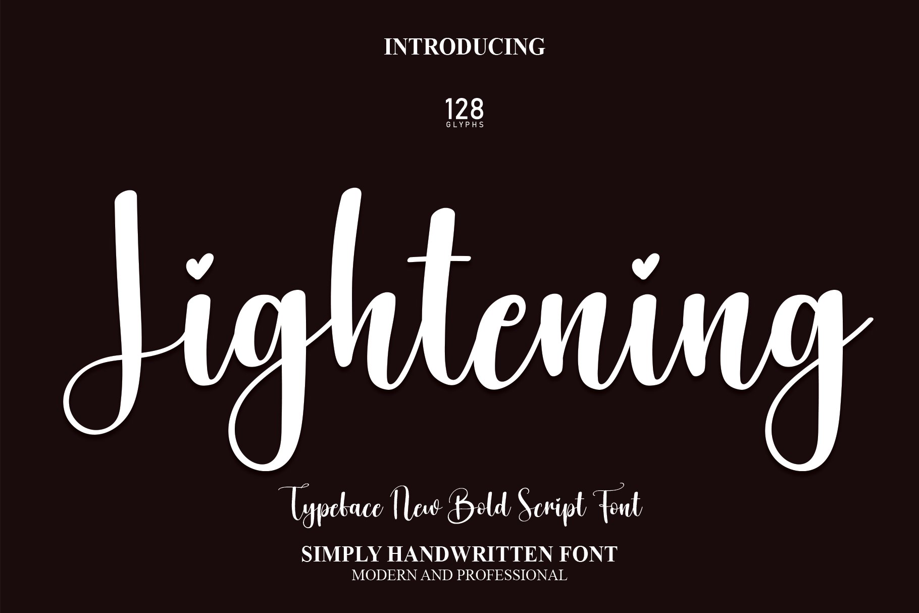 Lightening | Script Font cover image.