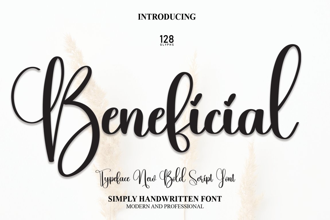 Beneficial | Script Font cover image.