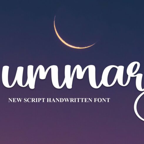 Summary | Script Font cover image.