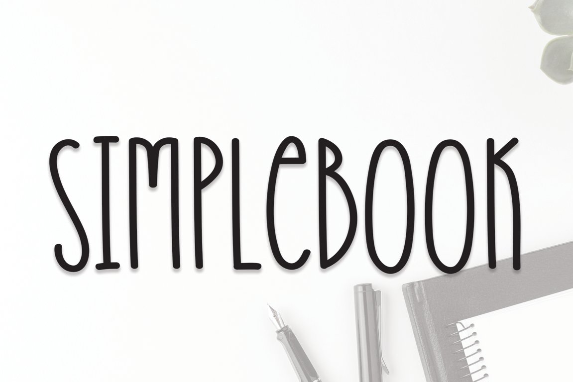 Simplebook | Script Font cover image.