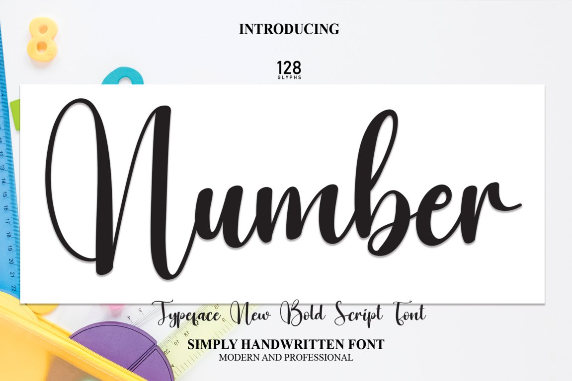 Number | Script Font cover image.