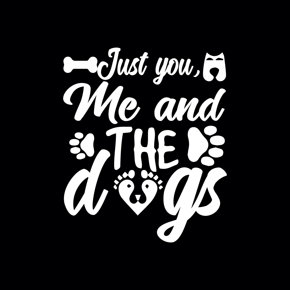 Dog Lover T-Shirt Design preview image.