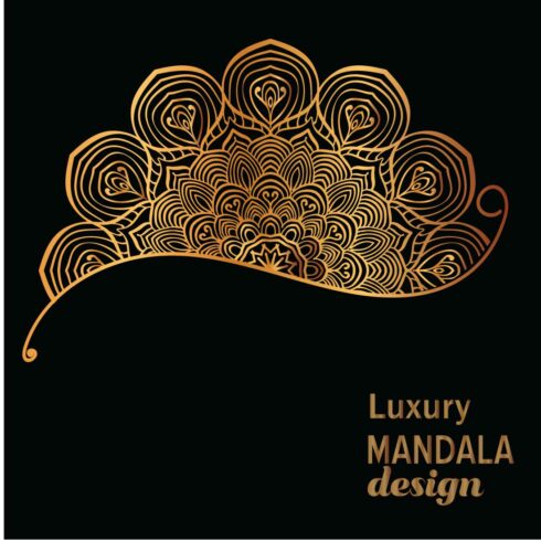 Luxury mandala background design cover image.