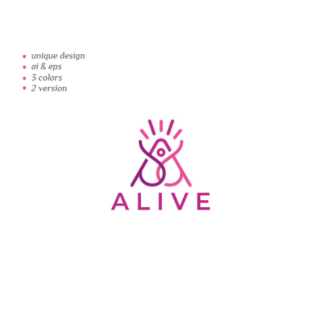 Alive yoga Logo cover image.