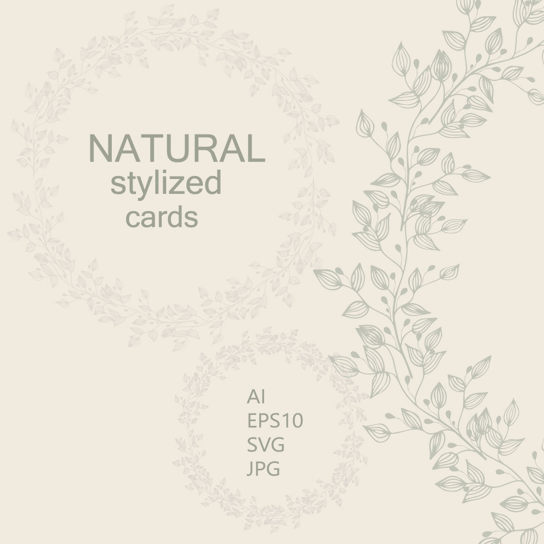 NATURAL stylized cards cover image.