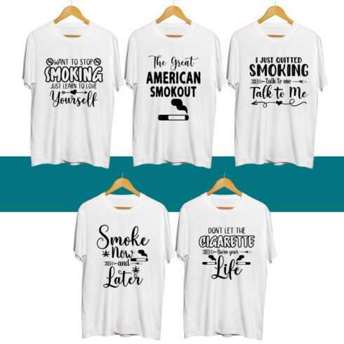 American Smokout SVG T Shirt Designs Bundle cover image.