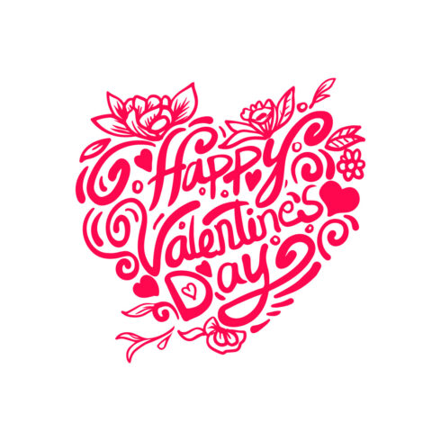 Valentines Day HandDrawn letteing Tshirt Design Print Ready Vector cover image.