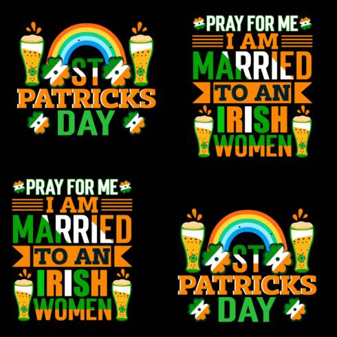 St Patricks day t-shirt design  cover image.