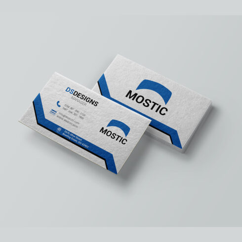 Unique and modern business card design cover image.